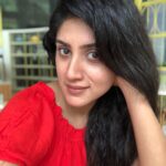Dhanya Balakrishna Instagram - Wear ur courage in crimson and post without filters. -DB! 😝#red #love #southindianactress