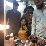 Dhanya Balakrishna Instagram - Missing work mode , my wonderful staff and power star songs in the morning.. Ashok , Raju and @venky_0001 Venky mama #southindianactress #cinema #loveforcinema