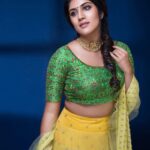 Dhanya Balakrishna Instagram - Visual artist thalaivare 🤗🤗🤗❤️❤️❤️: @parvathamsuhasphotography designer : @studio149 Jewellery: @rimliboutique @MUA: @salomirdiamond