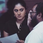 Dhanya Balakrishna Instagram - THE DIRECTOR AND THE DIALOGUE PAPER! this is undoubtedly the most favourite part of my work. Minutes before camera rolls when u need to get your lines, understand what the director needs and add a bit of your own soul ! #icoulddothisforever