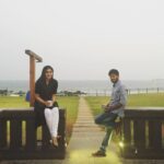 Dhanya Balakrishna Instagram – My bestest friend, my brother, my partner in crime and my one n only staff😬😬😬u are the best! #friendsforlife @venkatreddy_artist #theparkvizag