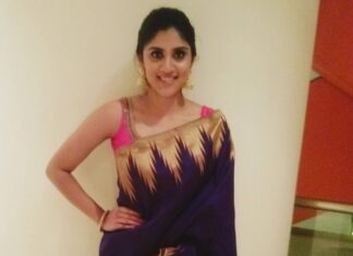 Dhanya Balakrishna Instagram - #sareelove #royalblue #instagood #instadaily