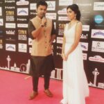 Dhanya Balakrishna Instagram - #siima2016 #funtimes #instagramers #telugucinema #host