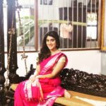 Dhanya Balakrishna Instagram - #ootd #instadaily #pink #saree #indian #fashion #smiles #tweegram #love #cinema #telugucinema #teluguactress #lovemyjob
