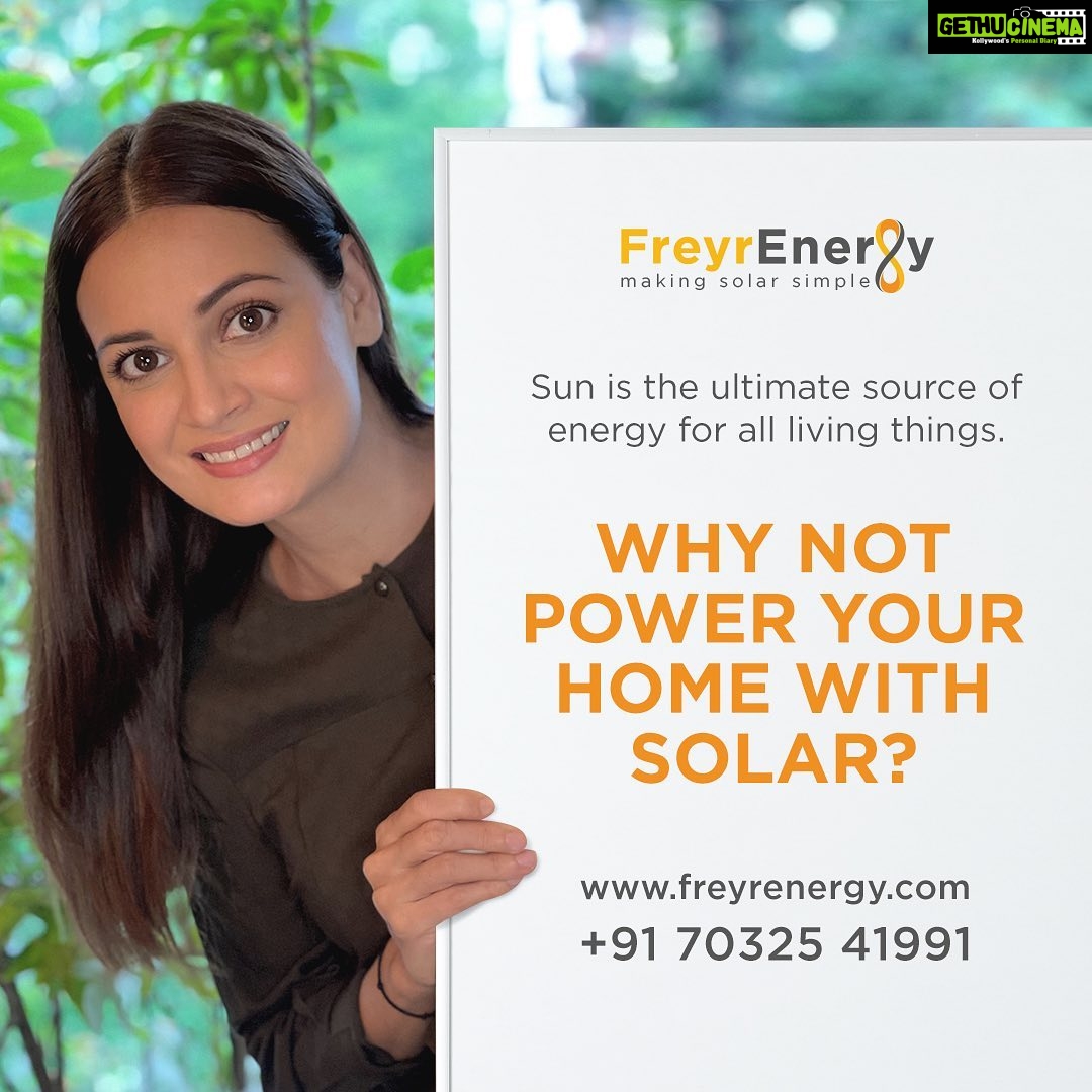 Dia Mirza Instagram - Climate change is real. And the effects of #ClimateChange are impacting us all. Together we can and must take action. I am so proud of my school friend Radhika for making Solar power accessible to us. We can make a difference by choosing solar to power our homes. @freyr_energy is making it easier for people to go solar, paving the way for a brighter future πππ³βοΈ #gosolar #renewableenergy #cleanenergy #gogreen #rooftopsolar #makingsolarsimple #sunpro #freyrforsolar India