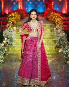 Dia Mirza Instagram - Work mode in this beautiful @grassrootbyanitadongre @anitadongre 💖 A constellation of handmade Bandhani knots is released over this red silk lehenga set. The patterns are highlighted with their signature craft of gota patti and additionally embellished with sequins, zardozi and dori patterns. Pockets included. A piece from their expanding conscious couture carrying the legacies of artisans and ancient craft. Courtesy @elevate_promotions Jewellery by @amarisbyprernarajpal Make up by @shraddhamishra8 Hair by @tejisinghofficial Styled by @theiatekchandaney Assisted by @jia.chauhan Photos by @aaravsrivastavaa #AboutLastNight #Sustainable #HandCrafted #MammaAtWork Delhi, India