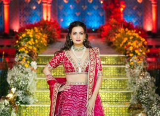 Dia Mirza Instagram - Work mode in this beautiful @grassrootbyanitadongre @anitadongre 💖 A constellation of handmade Bandhani knots is released over this red silk lehenga set. The patterns are highlighted with their signature craft of gota patti and additionally embellished with sequins, zardozi and dori patterns. Pockets included. A piece from their expanding conscious couture carrying the legacies of artisans and ancient craft. Courtesy @elevate_promotions Jewellery by @amarisbyprernarajpal Make up by @shraddhamishra8 Hair by @tejisinghofficial Styled by @theiatekchandaney Assisted by @jia.chauhan Photos by @aaravsrivastavaa #AboutLastNight #Sustainable #HandCrafted #MammaAtWork Delhi, India