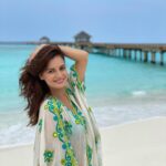 Dia Mirza Instagram - The Indian Ocean and the incredible people at @TravelWithJourneyLabel @jamanafaru_maldives beckoned and here we are, in absolute paradise 🌊🌏 Enjoying the most INCREDIBLE hospitality🙏🏻🙏🏻🙏🏻 Every moment here so far has been pure joy 🦋 Thank you @divyabydivyaanand for this handcrafted beauty. Styled by @theiatekchandaney, assisted by @jia.chauhan. Photos by Him 🙃 #myJAmoment #JAmanafaru #TravelWithJourneyLabel #JourneyLabel #YouAreSpecial JA Manafaru Maldives