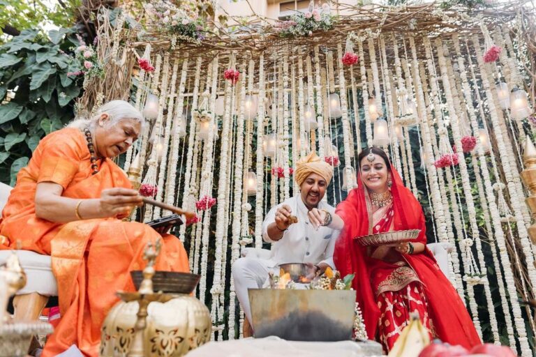 Dia Mirza Instagram - The garden where I have spent every morning for the past 19 years was an absolutely magical setting and the most intimate and perfect space for our simple and soulful ceremony! We are so proud to have been able to organise a completely sustainable ceremony without plastics or any waste. The materials used for the minimal decor we went for were completely biodegradable and natural. The highest point for us was the Vedic ceremony conducted by a woman priest! I had never seen a woman performing a wedding ceremony until I attended my childhood friend Ananya’s wedding a few years ago. Ananya’s wedding gift to Vaibhav and me was to bring Sheela Atta who is her aunt and also a priestess, to perform the ceremony for us. She also painstakingly went through several hours of training to imbibe the essence of the scriptures so that she could assist Sheela Atta and translate the shlokas! It was such a privilege and a joy to be married this way! We do hope with all our heart that many more couples make this choice. For it is a woman's soul that contains love, wonder, benediction, magical energy, tenderness and deep empathy for all that lives. It is time for women to own their own agency, their divinity, their power and to redefine what is old and birth what is new. As Charles Bukowski said, 