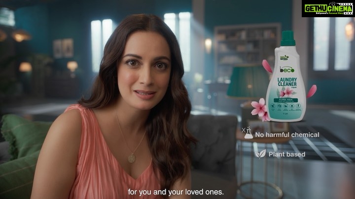 Dia Mirza Instagram - Now you know better. Switch to Beco’s 100% plant-based, chemical-free, all-natural laundry cleaner for you and your loved ones. Beco - Yours, naturally. Shop now : Link in bio. Ft. @diamirzaofficial #DiaMirza #Beco #BecoIndia #YoursNaturally #SwitchToBeco #Cleaners #Naturalcleaners #ChemicalFree #EcoFriendly #EcoFriendlyLiving #EcoLiving #GoGreen #Sustainable #SustainableLiving #zeroWaste #ToxicFree #CrueltyFree #Nature #SaveThePlanet