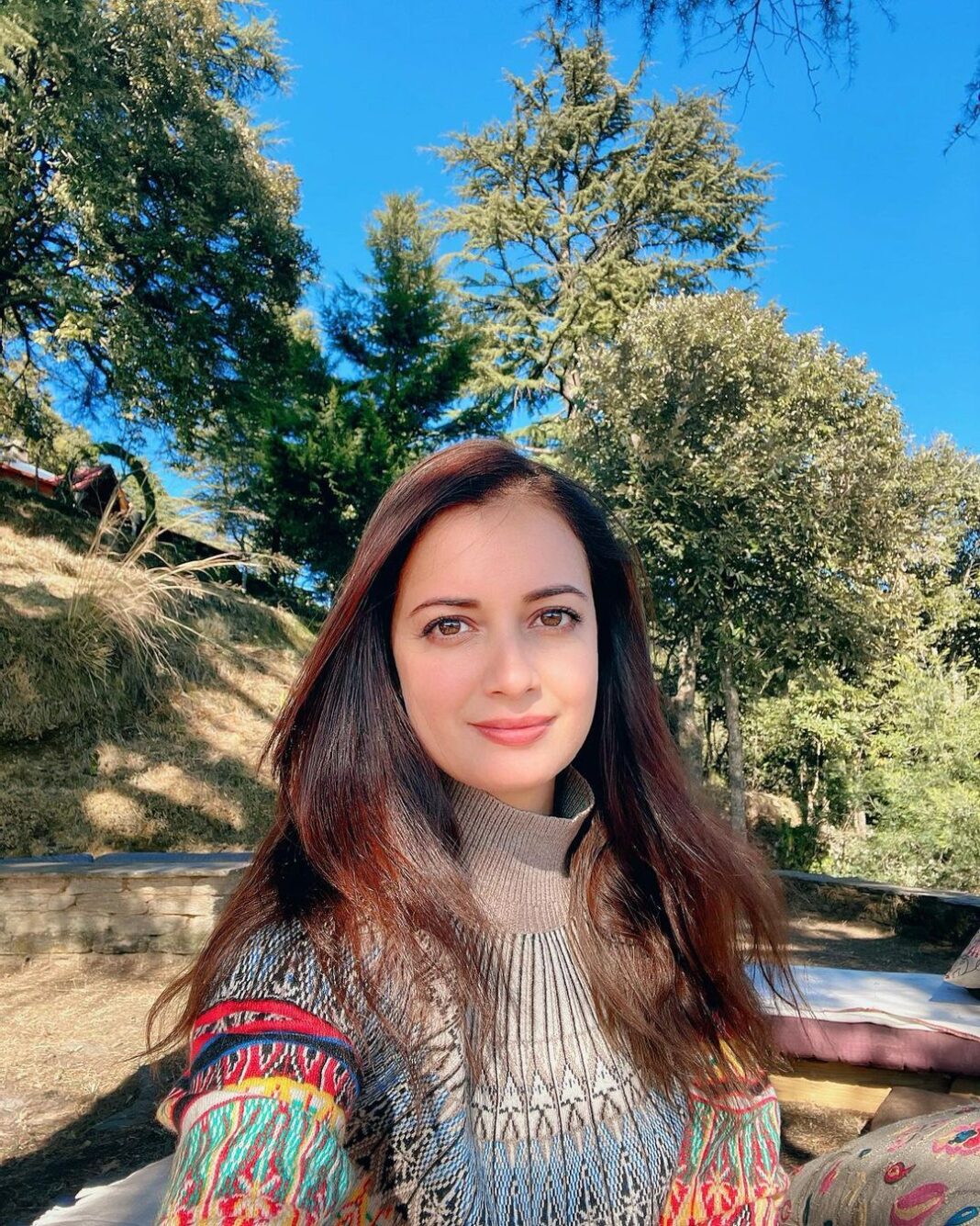 Dia Mirza Instagram - Thank you so much for making my day so special yesterday 💖🙏🏻 Sending you all love and light from the beautiful mountains of Kumaon 🌏 Mary Budden Estate