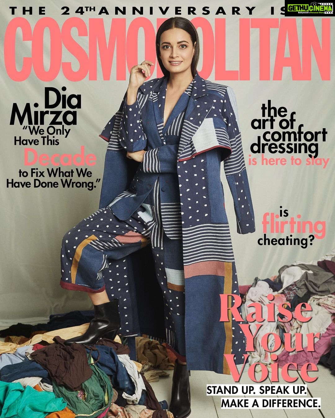 Dia Mirza Instagram - Fashion is a part of my life. It not only helps me express myself but also supports industries all around the world. I take great pride in choosing brands that work responsibly, ethically and sustainably ππ¦ Thank you to Cosmopolitan for shining light on something that is very close to my heart π #ClimateChange #SDGs #SustainableFashion Oufit by @doodlageofficial. More power to you! Keep up-cycling and recycling ππΌ Check out the digital edition today and click the link in my bio! Editor: Nandini Bhalla (@NandiniBhalla) Creative Direction: Zunaili Malik (@ZunailiMalik) Styling: Pranay Jaitly and Shounak Amonkar at Who Wore What When (@Who_Wore_What_When) Hair: Hiral Bhatia (@Bbhiral) Make-Up: Divya Chablani (@divyachablani15 ) Production: P Productions (@p.productions_ ) Video Editor: Nitin Singh (@talk_nitin) Publicity: @dikshapunjabi23 @the_studiotalk India