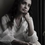 Dia Mirza Instagram - May our choices reflect our hopes not our fears 🤍 Outfit @ekaco Jewellery @silverstreakstore Styled by @theiatekchandaney MUH @shraddhamishra8 Photo by @rafique_sayed