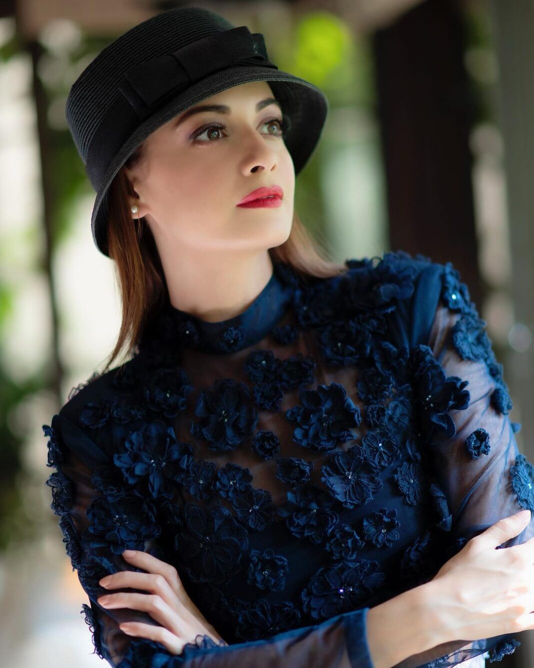 Dia Mirza Instagram - The beauty of being is seeing with our hearts 🦋 Outfit @sunainakhera Styled by @theiatekchandaney MUH @shraddhamishra8 Photo by @rafique_sayed