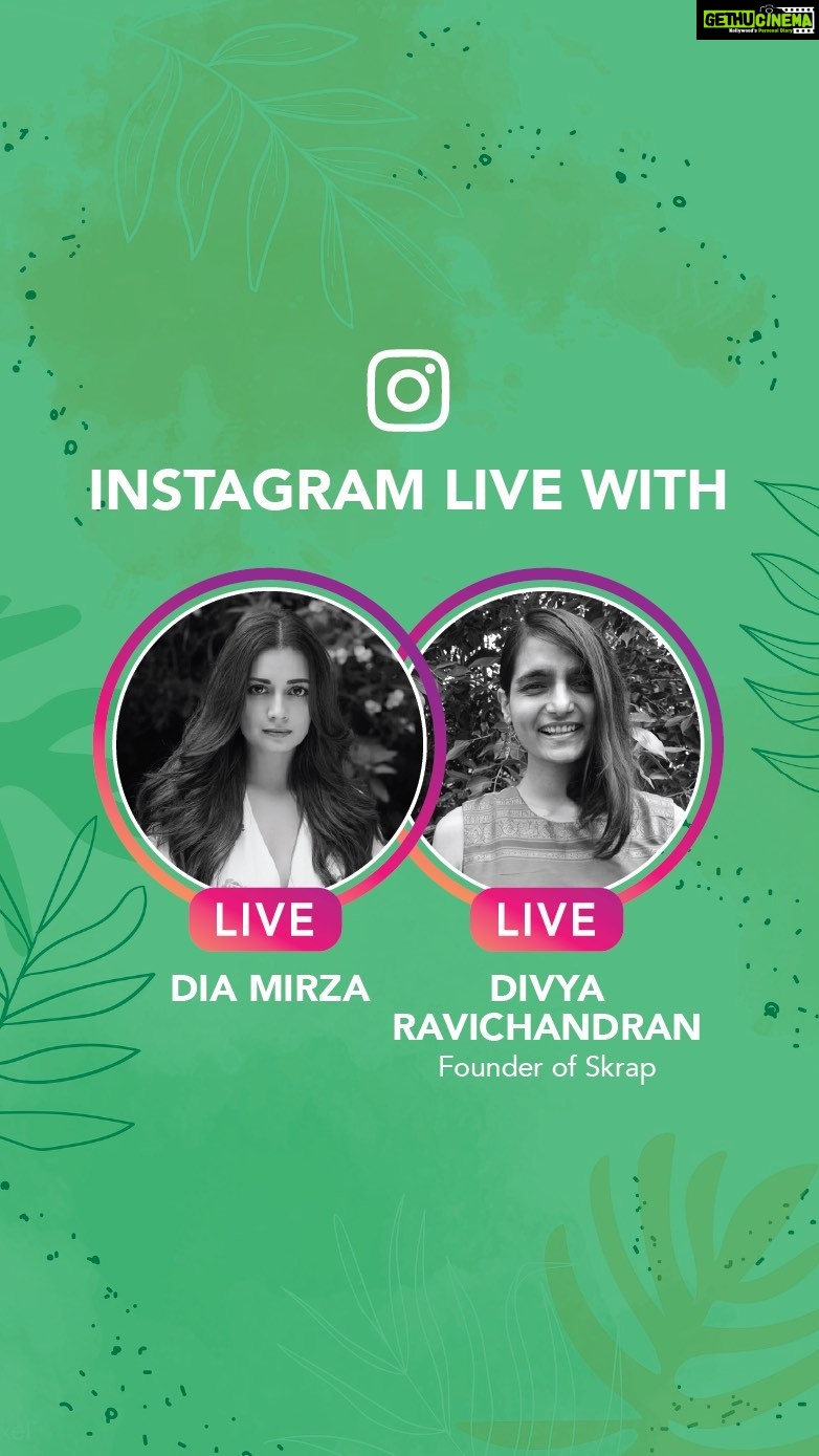 Dia Mirza Instagram - Did you know every minute a truck full of plastic waste is dumped in our oceans? This week, to celebrate #PlasticFreeJuly on #DownToEarthWithDee, I'm excited to have Divya Ravichandran (@div.ravichandran) who is a passionate advocate of sustainability, zero-waste living and positive climate action. Now more than ever we need to address the problem of waste and find solutions. Individual actions matter! How we manage our waste matters 💚 And Divya shows us how. We talk about her zero-waste lifestyle and her sustainability consultancy, Skrap (@skrap.zerowaste). Watch this conversation to learn more about zero waste living and how Divya is inspiring positive climate action. #OnePeopleOneWorld #BeatPlasticPollution #CleanSeas #ForPeopleForPlanet #SDGs #ForNature @uninindia @unep @unsdgadvocates @unitednations
