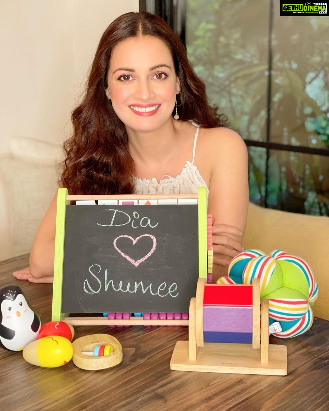 Dia Mirza Instagram - “We don't stop playing when we grow old — we grow old when we stop playing.” While on a lookout for toys for my son, I have made a wonderful discovery — and I am having so much fun! Tell you all more soon ❤️🌏 @shumeetoys #Dia❤️Shumee #playwithshumee #indiantoybrands India