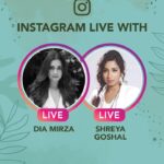 Dia Mirza Instagram - Next on #DownToEarthWithDee is someone very special to me. She is an incredible artist and human being. Everyone knows and loves @shreyaghoshal for her beautiful voice, however, not many people know that she uses her voice to make a difference to the planet! Shreya gave voice to a WILD ANTHEM - MERE DESH KI ZAMEEN, which we produced in 2018. The anthem is very close to my heart and I am humbled that Shreya and many others were able to contribute their time for it. #StayHome and join me and Shreya as we speak about how our lives have changed during the pandemic and how nature inspires her 💚 #WorldEnvironmentDay #ForNature #OnePeopleOneWorld #ForPeopleForPlanet #MereDeshKiZameen @uninindia @unitednations @unep @unsdgadvocates
