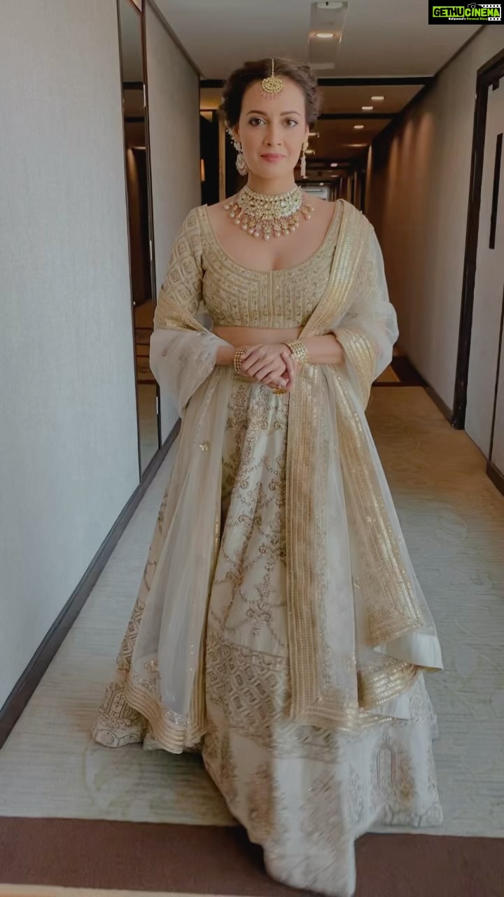 Dia Mirza Instagram - Stay ππ» By popular demand π€ @shruti8711 In this wonderful outfit by @leffetbysanjevmarwaaha MUH by @shraddhamishra8 Managed by @exceedentertainment For @timesfashionweek #BTfashionWeek #FeelItReelIt #BridalLahenga #DesiGirl #VocalForLocal #Handcrafted