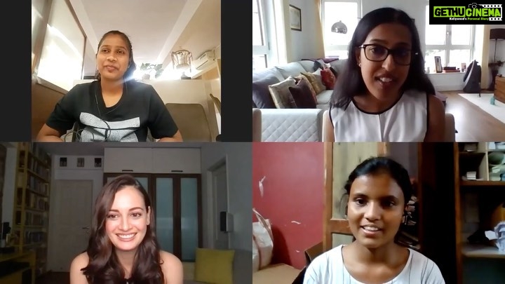 Dia Mirza Instagram - I was soooo inspired by Aliya and Netra!!! Do head to @empower_foundation and watch this conversation with these amazing girl leaders 🐯❤️ #DayOfTheGirl #InHerVoice Posted @withregram • @empower_foundation @myriaantony @diamirzaofficial @netra_07_ @aliya_u7 India