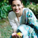 Dia Mirza Instagram – Collecting ‘treasures’ from the floor of the garden for our pooja 😊 A moment from the morning of the birthday… captured by @abhishekzenphotography 💓🦋 Shanti Shloka (God Knows We Need It) 
Asatoma sad gamaya
Tamaso ma jyotir gamaya
Mrityor ma amritam gamaya
Om shanti, shanti, shanti hi

Meaning:
Lead me to truth from ignorance, lead me to light from the darkness, lead me to immortality from death. Let there be peace.

#SaturdayShloka #OneIndiaStories