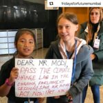 Dia Mirza Instagram - Dear Prime Minister Modiji @narendramodi, Children are staking claim of their present and future. Will you help them? @fridaysforfuture @fridaysforfutureindia_ @moefccgoi #ActNow #ClimateActionNow #Repost @fridaysforfuturemumbai with @get_repost ・・・ This is Licypriya kangujam, 8 years old Climate Activist from India. She met with Greta and both of them requested our Honourable Prime minister to pass the climate change law and the declaration of climate emergency in the ongoing Parliament session. These are (@licypriya_kangujam ) her words- "Please save our future. I am with my inspiration @gretathunberg to give more pressure to you and the world leaders. You can't underestimate us. Please pass the Climate Change law in the ongoing winter parliament session." . . . . . . . . . . . . . . . . . . #gretathunberg #fridaysforfuture #schoolstrikeforclimate #globalclimatestrike #greenpeace #climateemergency #climatestrike #climatechange #climatecrisis #mumbaikar #mumbai #protest #climateaction #saveaarey #savemangrove #savetheearth #planetorplastic #saveyourself #saveyourfuture #saveyourchildren #savetheworld #coastalconservation #sustainabledevelopment #climatechangeisreal #unfcc #unenvironment #unitednations
