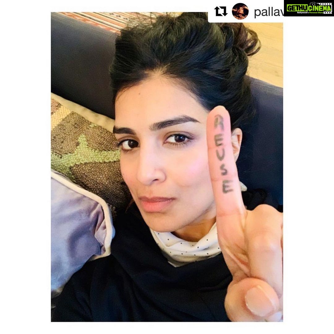 Dia Mirza Instagram - #Repost @pallavisharda with @get_repost ・・・ CHANGE STARTS WITH US. Thank you @unitednations @diamirzaofficial @adriangrenier for this. My pledge towards creating a more sustainable living in line with #unsustainabledevelopmentgoals is to REUSE that which I already have. This applies to fashion, products in my house that could be thrown out - simple things like old bottles that would have been considered single use in the past - and the view to which I make future purchases. I’ve largely stopped shopping... for clothes and things which might have triggered momentary joy in the past but now feel like unnecessary additions to my personal footprint on this earth. Fashion was a big one - particularly during the height of pressure to look and feel ‘a la mode’ as an actor in the public eye. Trends change on a daily basis, as a young girl I never succumbed to fashion fads because as an Indian growing up in Australia that which was made to suit most people didn’t resonate with me. When I moved to India, I witnessed the ironic pressure to seem ‘western’ and in touch with global trends which led to fast fashion infiltrating the malls and high streets, when really what I craved was a return to the delights of the subcontinent and its sustainably produced fabrics and artisanal forms that have supported communities for generations. I’m returning to that little girl who wore what she felt good in, without the pressure to please others and buy into an industry which is the second largest culprit in waste. I wear a lot of my mother’s old clothing, and create my own by upcycling existing pieces and fabrics that I have collected from markets - straight from the people who made them. In the public eye, if I wear new garments - they are mostly borrowed. Over the coming months I’ll use this platform more to share my stories of reusing that which already exists. 🌍🌲#ISWU #UN @ayushmannk @nazeemhussain @alifazal9 - #oneword on your finger for how you are part of the change? #GlobalGoals #SDGS