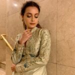 Dia Mirza Instagram – For the #EarthChamps awards I wore one of @anitadongre’s garment’s which is a part of their limited edition Pichhwai collection and has been hand painted by a master craftsman from Rajasthan. The thought behind this line was to use the heritage art of Pichhwai and amalgamate it with contemporary fashion, thereby creating a new opportunity for the craft and it’s maker. Perusing meaning over material. #SustainableFashion #FlashBackFriday #seekthestorybehindthegarment #ActNow #ClimateAction #SDGs 
Styled by @theiatekchandaney 
Hair by @nisha_gulati New York, New York