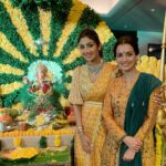Dia Mirza Instagram - Thank you @theshilpashetty for setting an example again this year, with your beautiful Green Ganesha! The care, love and wisdom with which you celebrate #GaneshChaturti always makes our Darshan so beautiful 🙏🏻💚 #GanpatiBappaMorya