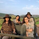 Dia Mirza Instagram - Our trips into the wild always leave me energised. Filled with love, grace and purpose to do MORE to protect all that is wild and all that facilitates life itself. My mother saw her first wild tiger on this trip. And I realised while I watched her react to the wilderness where I have inherited my spirit of curiosity and empathy. Mamma, I hope the future generations will be able to witness the wonder and glory of wildlife and learn to love and protect it. @wildlifetrustofindia @vivek4wild thank you for being the guardians of our planet. Thank you for helping us keep #WildIndia #ForeverWild. #RanthamboreNationalPark #Tigers #ClubNature #ThursdayThrowback