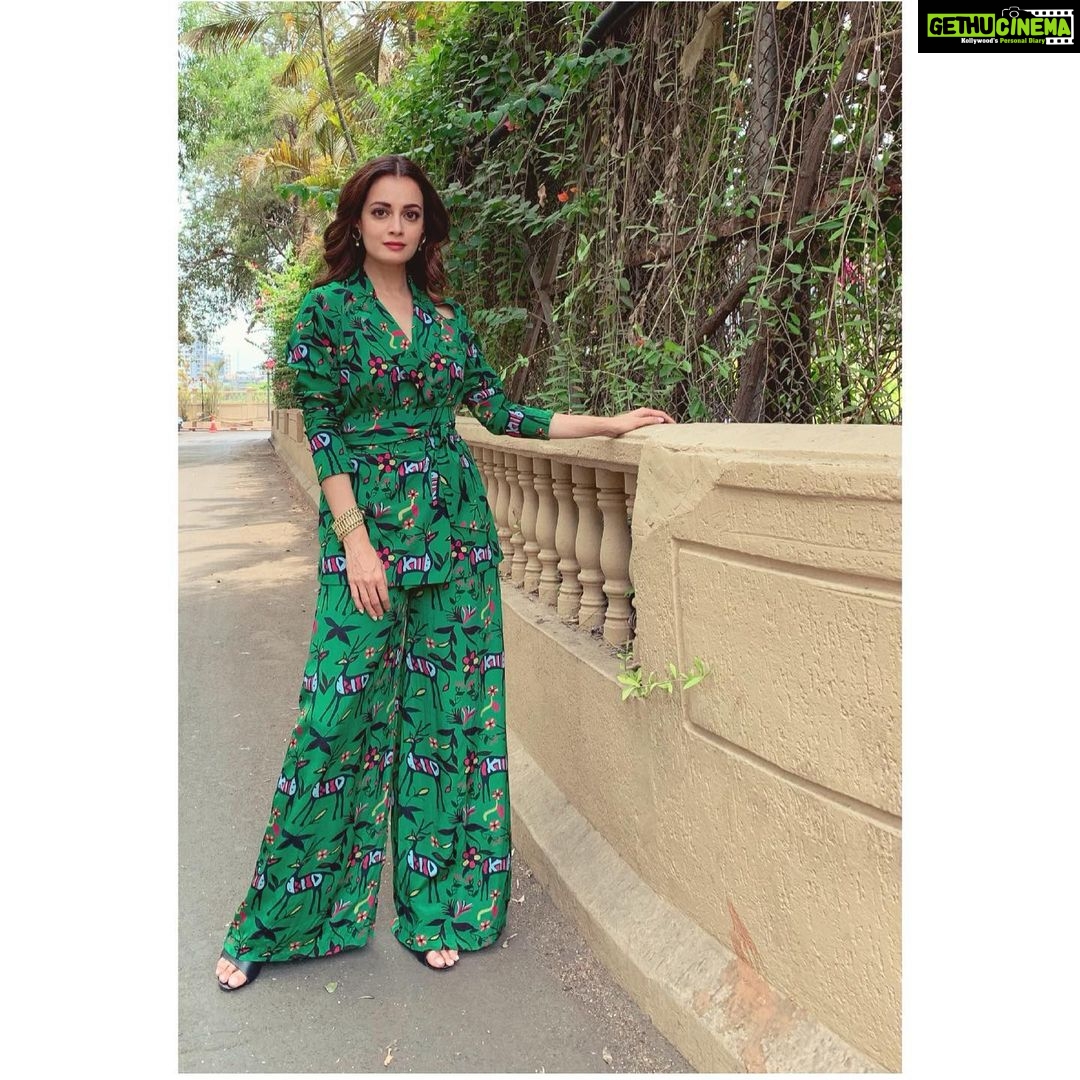 Dia Mirza Instagram - Promotions for #kaafir 💚 Outfit by @masabagupta @houseofmasaba Earrings by @neophilia_jewelry Styled by @theiatekchandaney Assisted by @jia.chauhan HMU by @harryrajput64 Managed by @jainisha_shah @exceedentertainment Mumbai - A City of Dreams