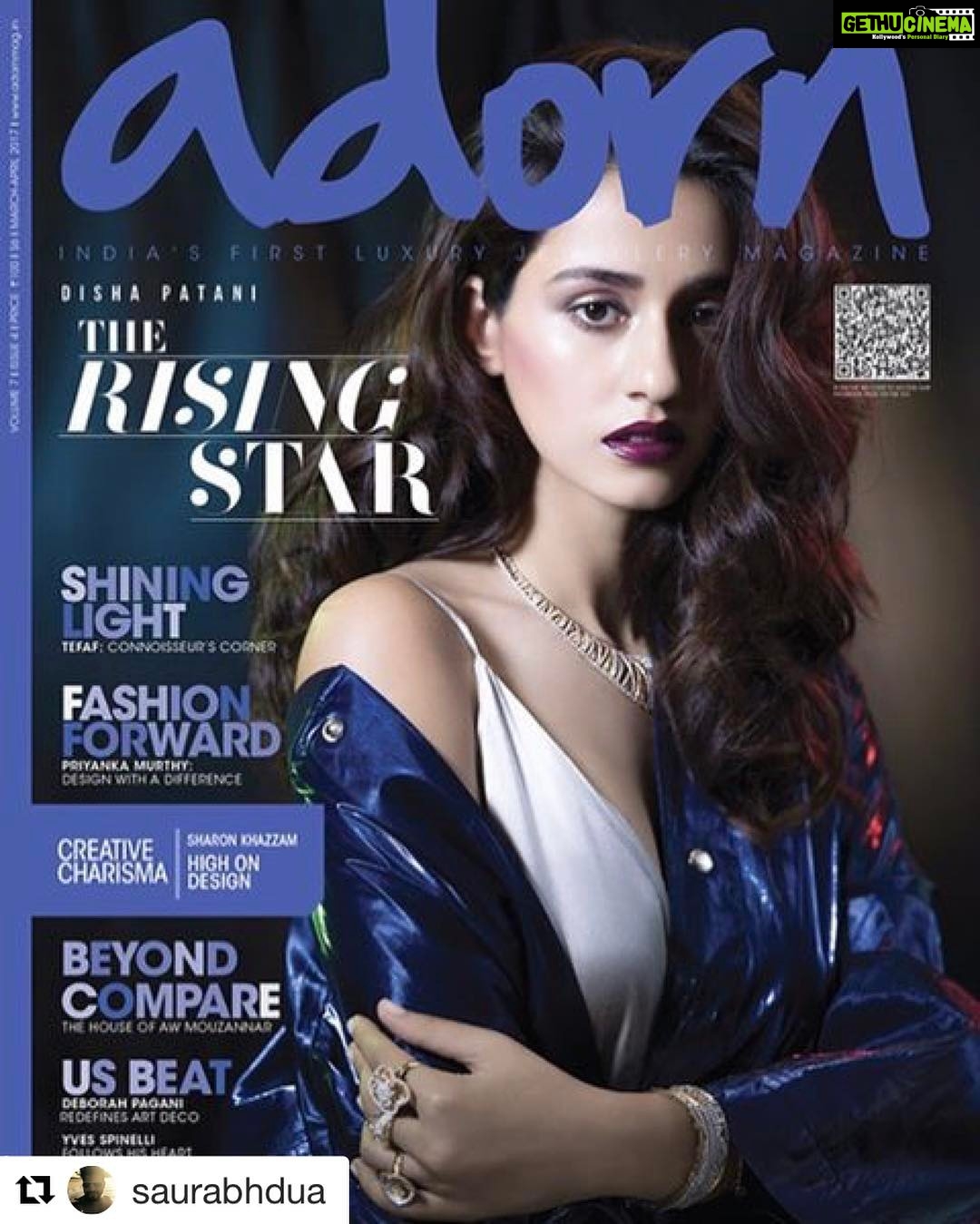 Disha Patani Instagram - @adornindia โค๏ธ๐๐ป photography @saurabhdua ๐๐ป๐๐ป๐๐ป makeup and hair @fialkinam โค๏ธ๐ธ#covergirlโค๏ธ