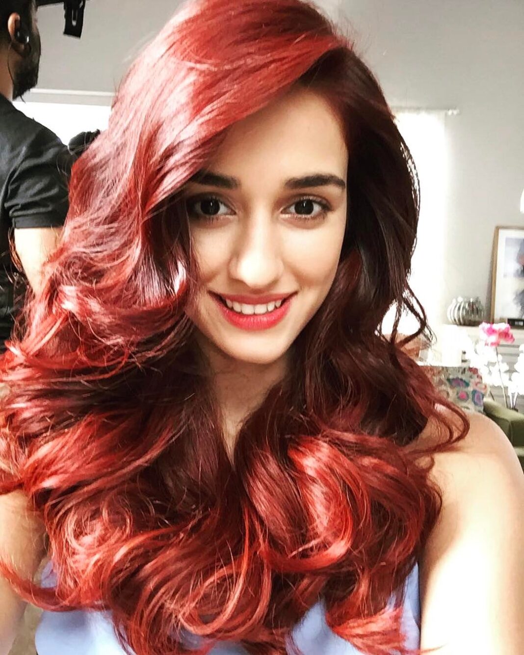Disha Patani Instagram - Throwback to my red hair❤️