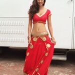 Disha Patani Instagram - How weirdly when you cover up realising it's not a picture but a video 🙈🙈🙈🙈💃🏻 #princessashmita🙈❤️ #kungfuyoga2016 designer @nishakundnani ❤️