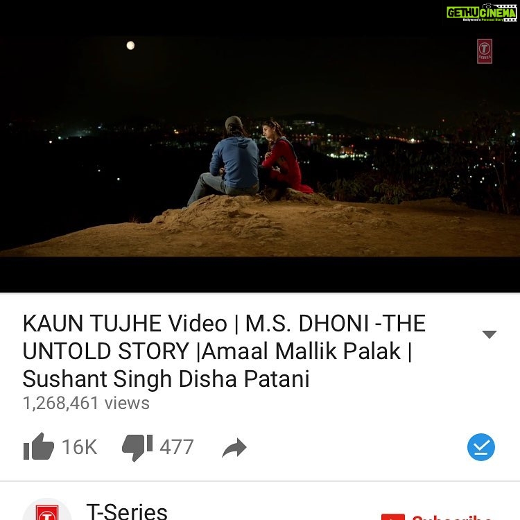 Disha Patani Instagram - #kauntujhe crosses 1 million views! Thanks for all the love❤️🌺❤️