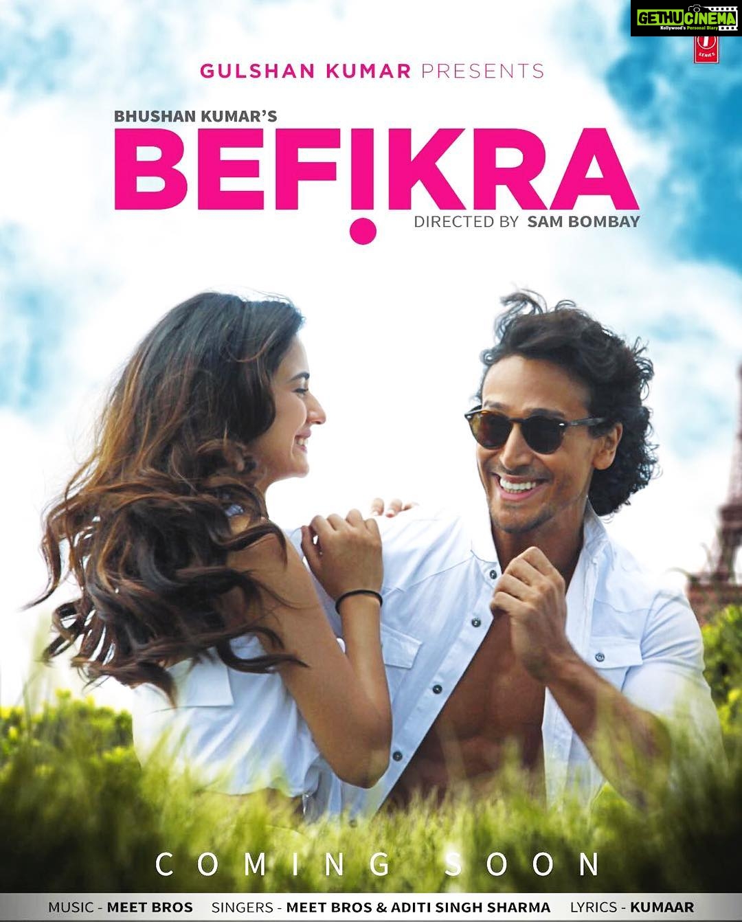 Disha Patani Instagram - Here's the second poster of #Befikra ❤️ @tigerjackieshroff @sambombay @tseries.official @pareshshirodkar ❤️