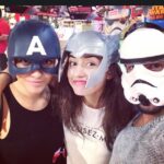 Disha Patani Instagram - And we are the avengers 😜😜😜 @sanjas24 @marcepedrozo miss u guys. Come bck home soon, both of you 🌺💪🏻🐰