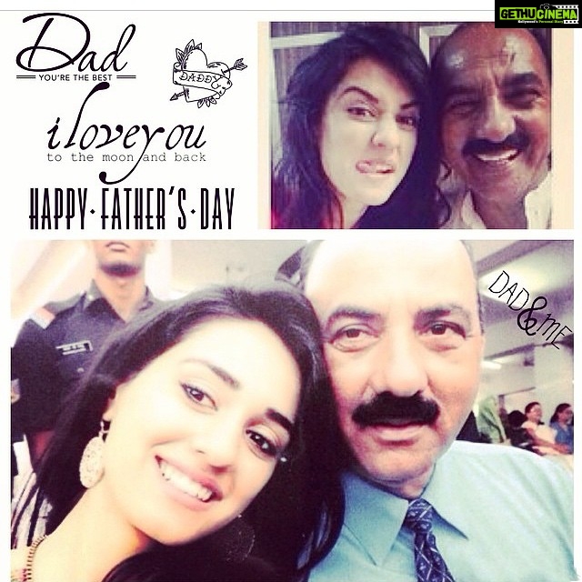 Disha Patani Instagram - Thanks fr the edit @luvudisha ! Happy fathers day! Thanks for being the coolest father and such a kind human being! I love you the most! 😍😍😍