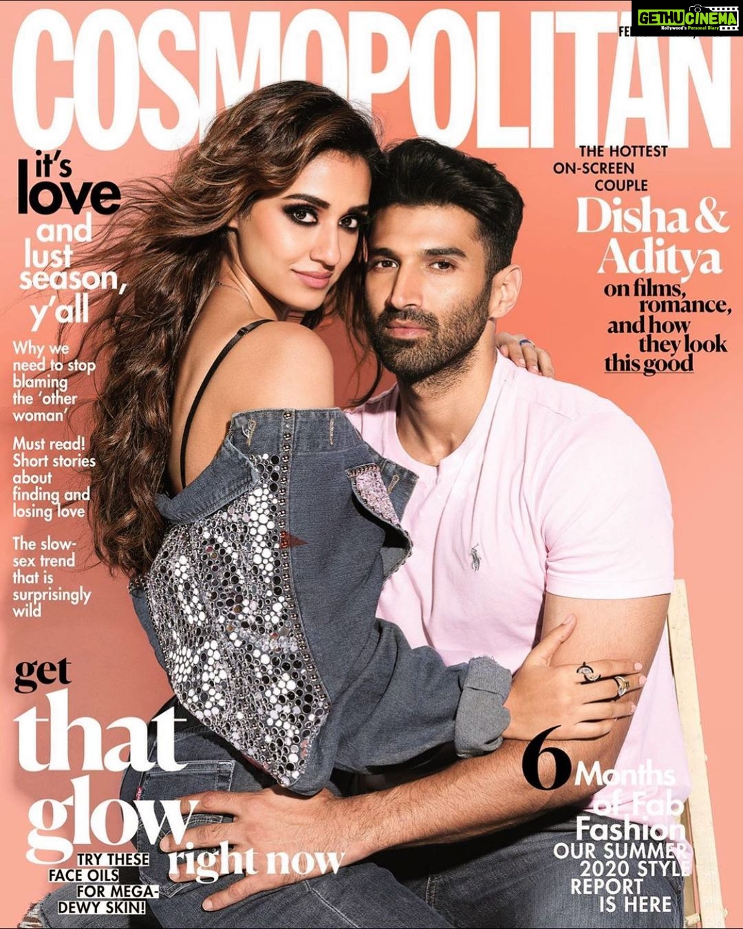 Disha Patani Instagram - @cosmoindia 🌸 #malang#cover👩🏻👦🏻