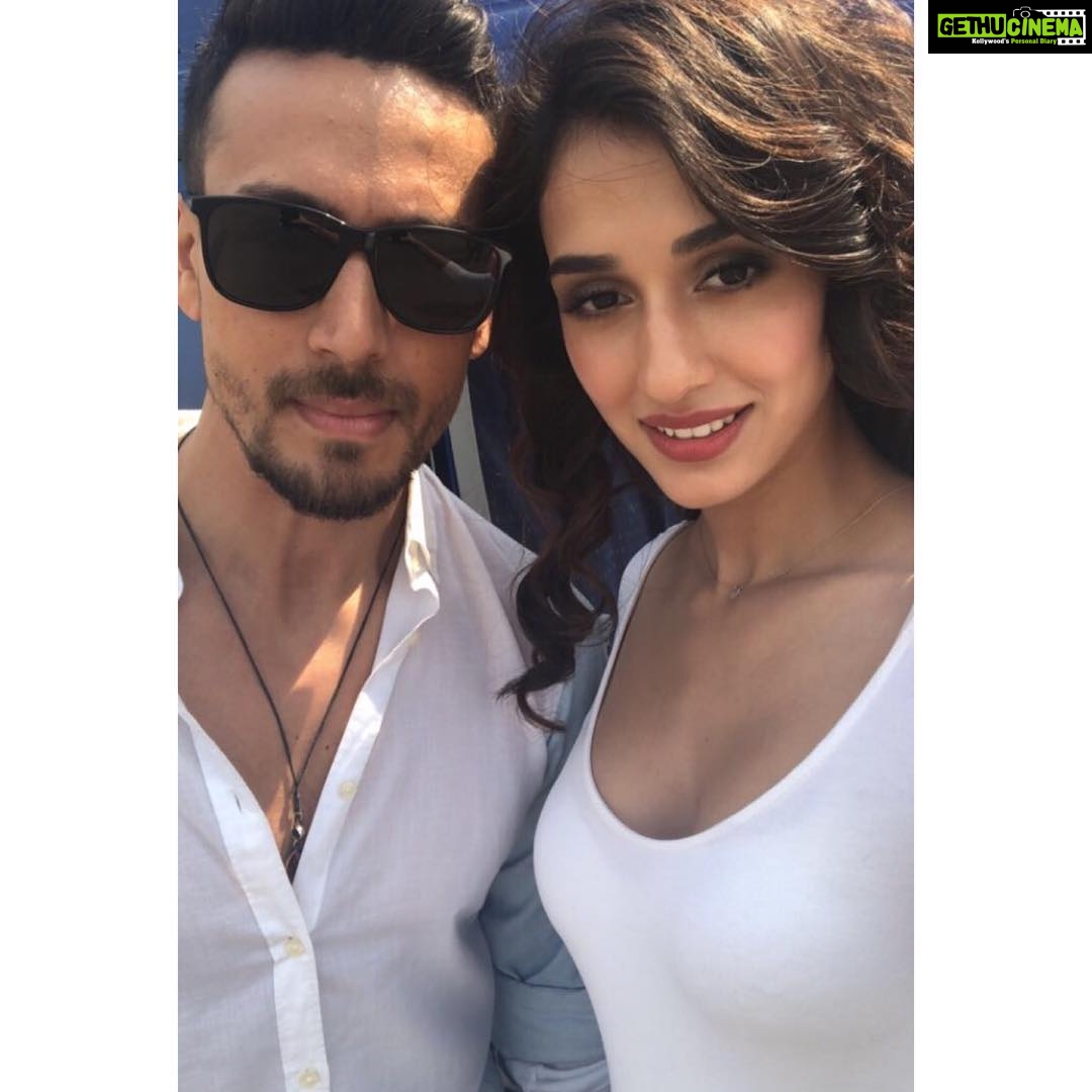 Disha Patani Instagram - All set to launch the #Baaghi2Trailer with @tigerjackieshroff