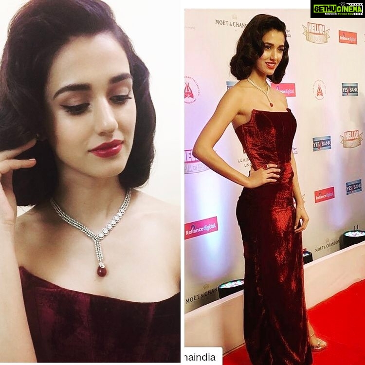 Disha Patani Instagram - @hellomagindia #vintagelook ❤️wearing @officialswapnilshinde assistance #pranal Jewellery #I Jetgems Shoes #Tresmode hair @mr.evrus makeup @flaviagiumua ❤️❤️🙏🏻