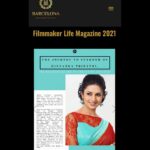 Divyanka Tripathi Instagram - Just sharing - Featured in Filmmaker Life Magazine for @barcelonafilmfestivalint