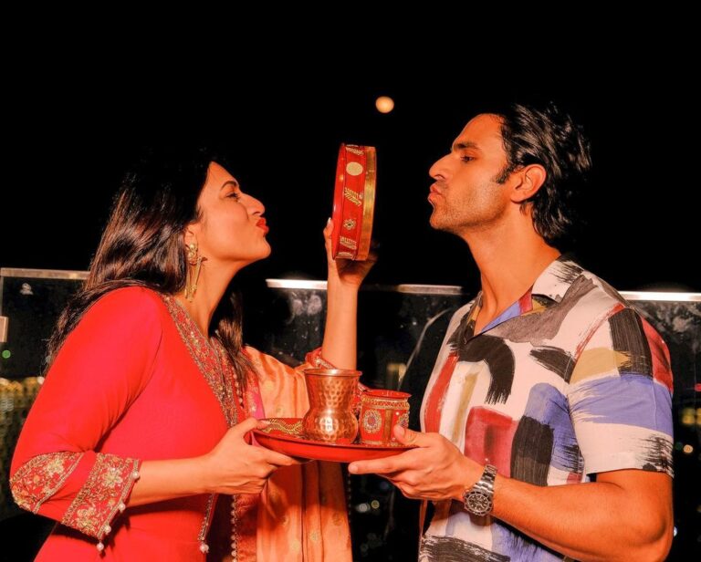 Divyanka Tripathi Instagram - Every Karwachauth is a task when I have to convince him that I'm not torturing myself by starving. It's not a compulsion. It's a choice. It's just a way of showing my love...and the pampering I get in return is a bonus.😁 I love you @vivekdahiya. Your subtle fights are also precious. In them I see immense concern for me.😘 👁‍🗨🧿🎱