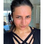 Divyanka Tripathi Instagram - Dripping wet... It's sweat or lockdown fat crying? Workout till your face changes colour!🥵