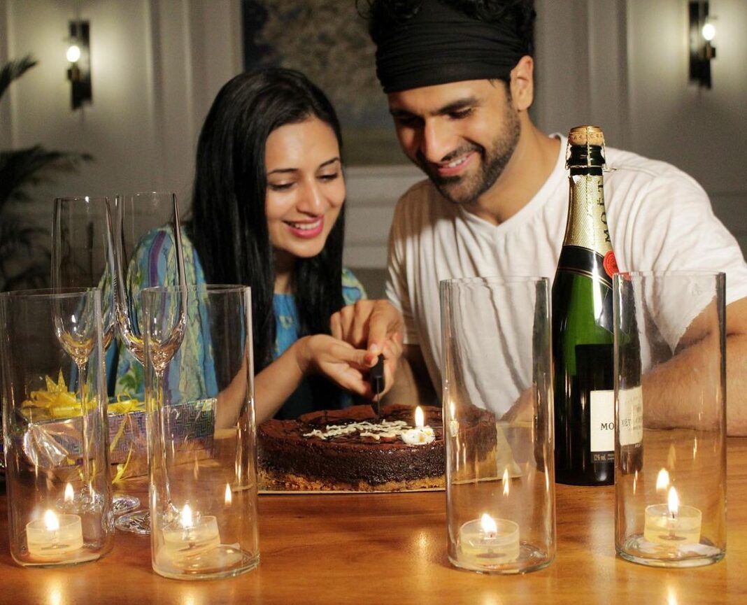 Divyanka Tripathi Instagram - Least did I know four years back that we were creating a happily ever after for real. Nothing can match the magic your presence creates. Happy Anniversary my love. Let's celebrate the best decision of our life @VivekDahiya. #DivekAnniversary #SurpriseByHubby #LastNight