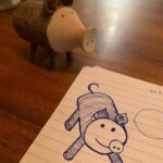 Divyanka Tripathi Instagram - Silly doodling while thinking. Relate with it? Anyway, my piggie needed company! #DrawingLikeAKid #AbsentMindedDoodling #Doodling