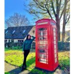 Divyanka Tripathi Instagram – Girl from the idiot box next to the #RedBox.
#TelephoneBooth