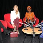 Divyanka Tripathi Instagram - Women from different parts of world representing very different working styles discussing- " Women In Films". @bethansayed -Welsh Assembly member #FlorenceAyisi -Award winning Documentary maker from Cameroon @theannalynnemccord -Hollywood Actor and activist And Me! #PanelDiscussion #WomenInFilms #cardiffinternationalfilmfestival