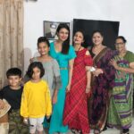 Divyanka Tripathi Instagram - #FourGenerations in a row. #NaaniKaGhar. Can't miss Nanaji behind me. #NiecesAndNephew #Sister #Mother #granny