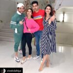 Divyanka Tripathi Instagram – …and we finally meet!
#Cheers to many more good times to come! 
@VinnyAroraDhoopar @DheerajDhoopar @VivekDahiya