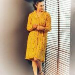 Divyanka Tripathi Instagram - There's some peace in being lost in thoughts, standing in a corner and waiting... for your favorite dessert delivery. #FloralYellowDress @kazowoman